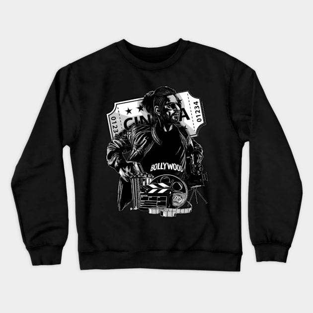 Shahrukh khan Artwork Crewneck Sweatshirt by SAN ART STUDIO 